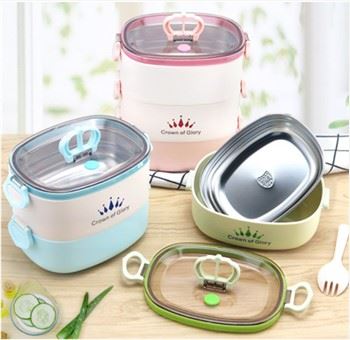 3-slojna škatla za kosilo Bento Kids Tiffin